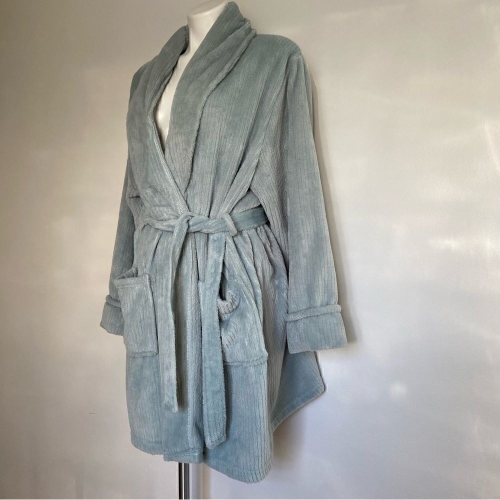 Simple Pleasures Ribbed Soft Cozy Warm Robe 1X - Picture 4 of 9
